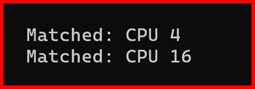 Picture showing the output of spacy pattern matcher